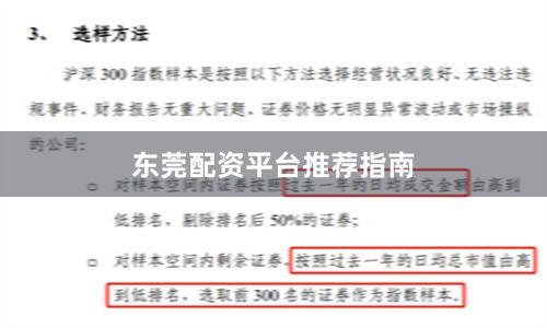 东莞配资平台推荐指南